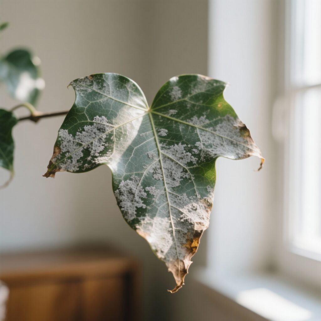 ivy leaf gray mold