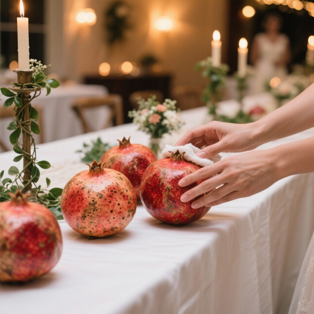 pomegranate in wedding ceremony